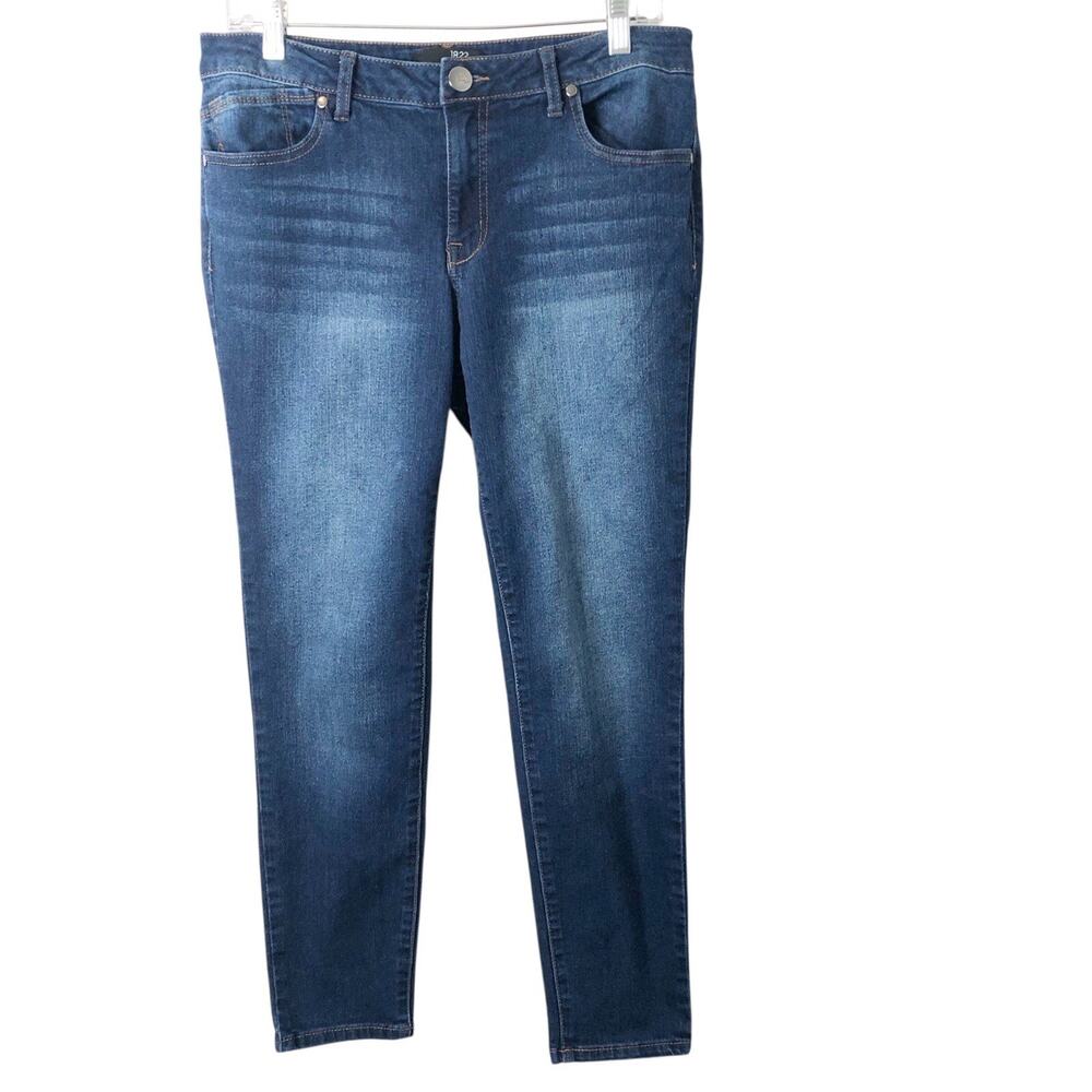 1822 Denim Women's Mid-Rise Stretch Skinny Jeans Size 12